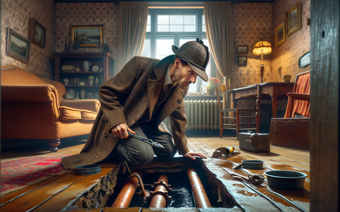 How do I know if my pipes are leaking under my floor by Sherleak Holmes