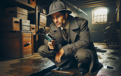 Slab leak detection and repair