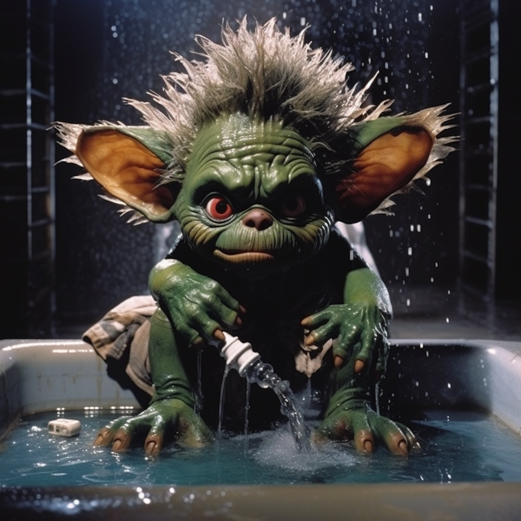 Gremlin water leak meme